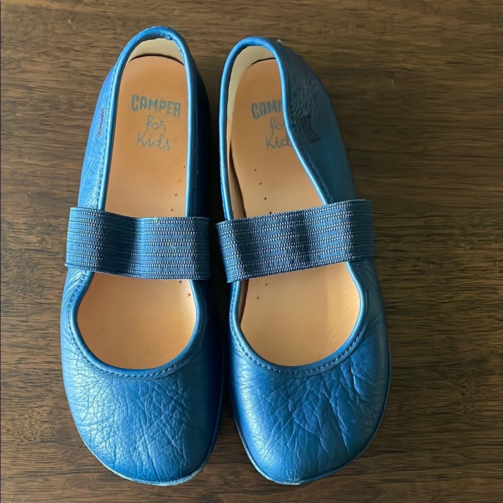 Camper Kids Blue Mary Jane Shoes